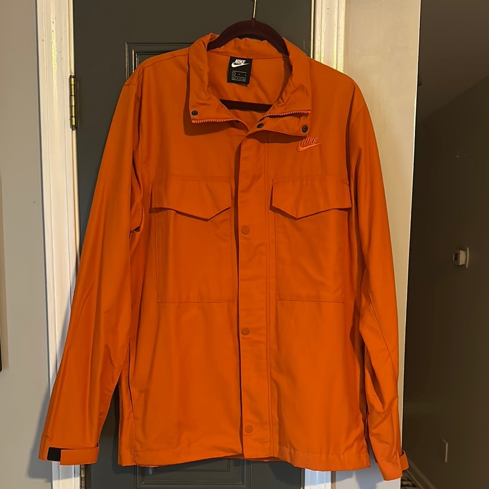 Nike Orange Lightweight Shirt Jacket